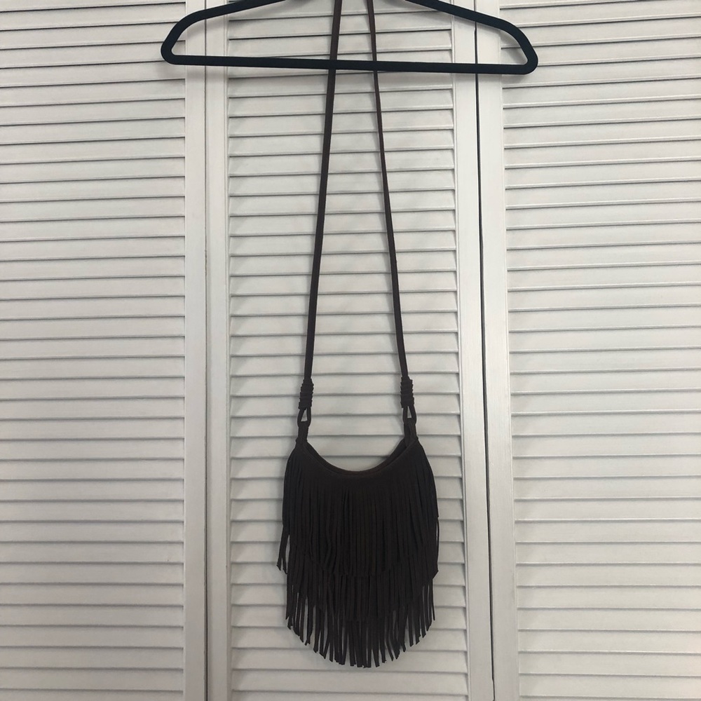 Brown Fringe Purse